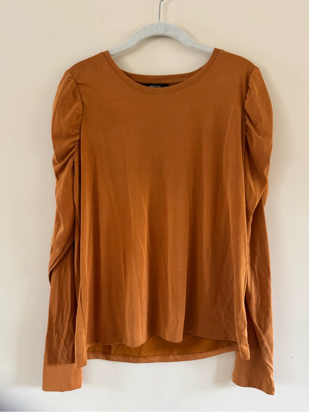 Simply Vera Vera Wang Long-Sleeve Puff Shoulder Top